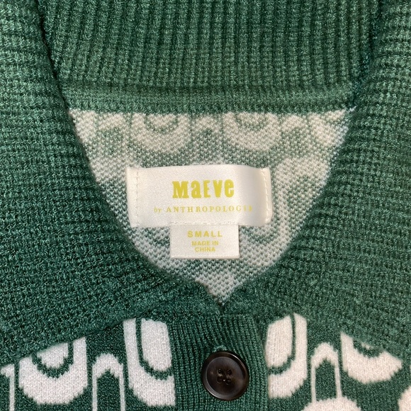 Anthropologie Maeve Kinsey cropped sweater sz Small - Picture 3 of 6